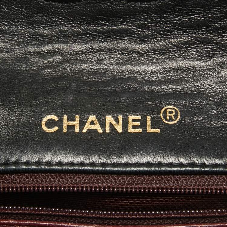 Pre Owned Chanel Black Quilted Leather Vintage Classic Flap Bag