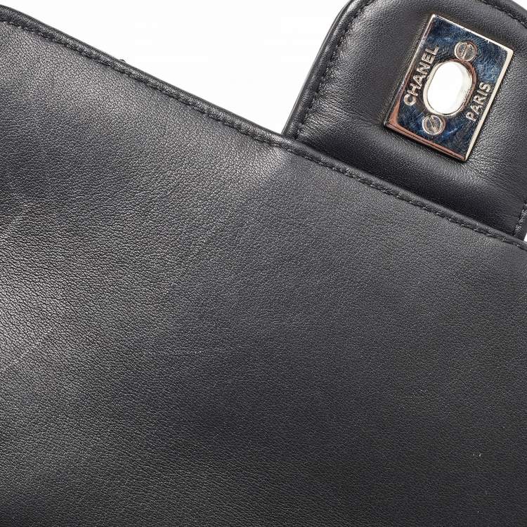 Pre Owned Chanel Black Chevron Leather Urban Spirit Backpack