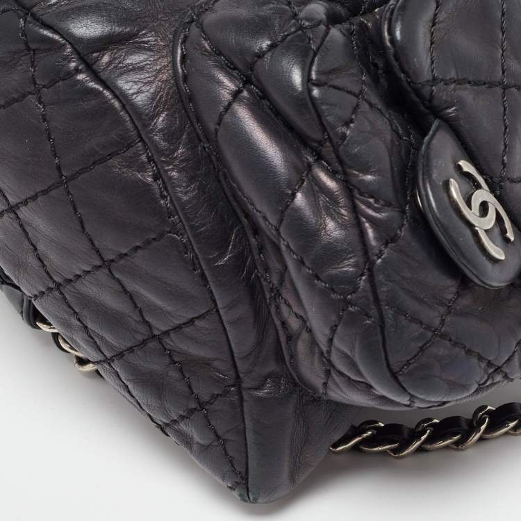 مملوكة مسبقًا Chanel Black Leather CC Mini Backpack Is Back Backpack