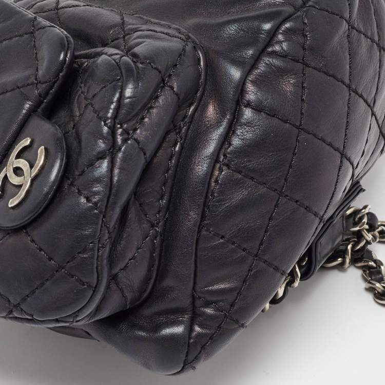 مملوكة مسبقًا Chanel Black Leather CC Mini Backpack Is Back Backpack