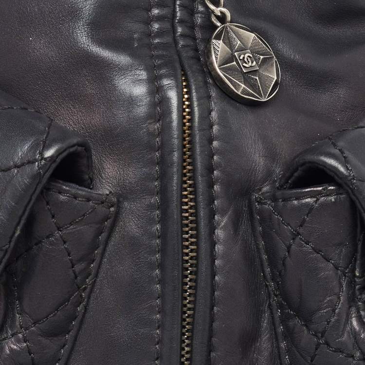 مملوكة مسبقًا Chanel Black Leather CC Mini Backpack Is Back Backpack