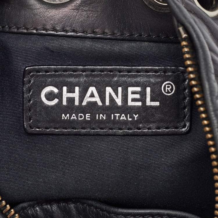 مملوكة مسبقًا Chanel Black Leather CC Mini Backpack Is Back Backpack