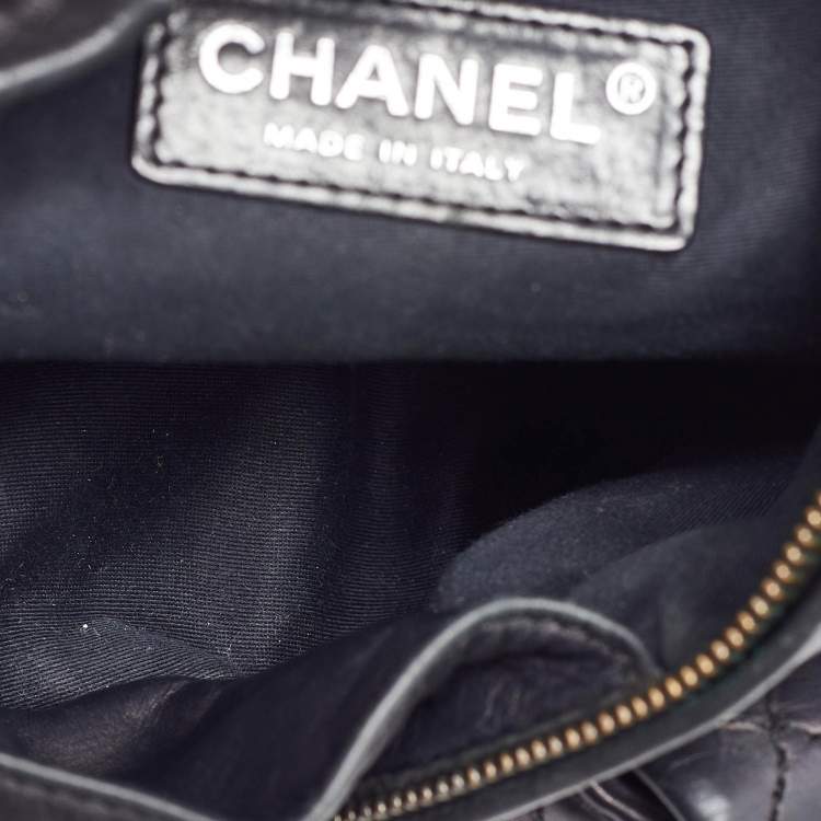 مملوكة مسبقًا Chanel Black Leather CC Mini Backpack Is Back Backpack