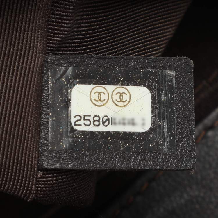 Pre Owned Chanel Brown Quilted Leather Medium Boy Bag