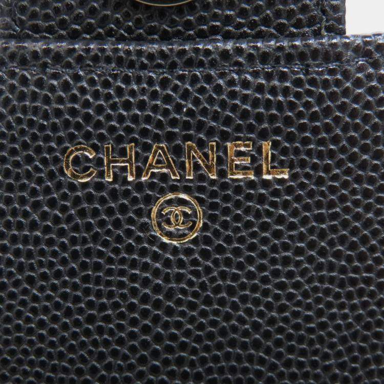 Pre Owned Chanel Caviar Skin Chain Shoulder Matelasse Bag