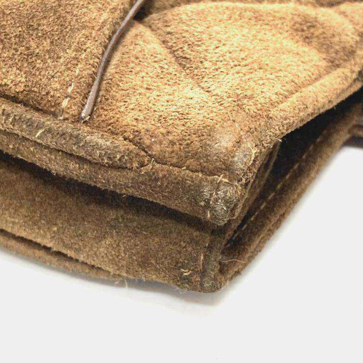 Pre Owned Chanel Brown cc Mark Bag Vertical Tote Bag