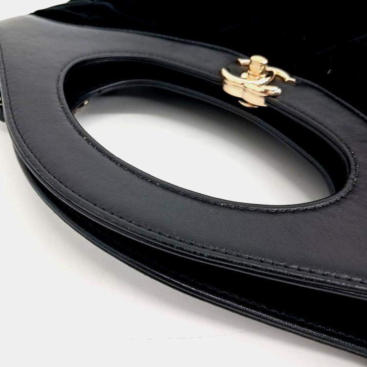 Pre Owned Chanel 31 Velvet Shopping Bag