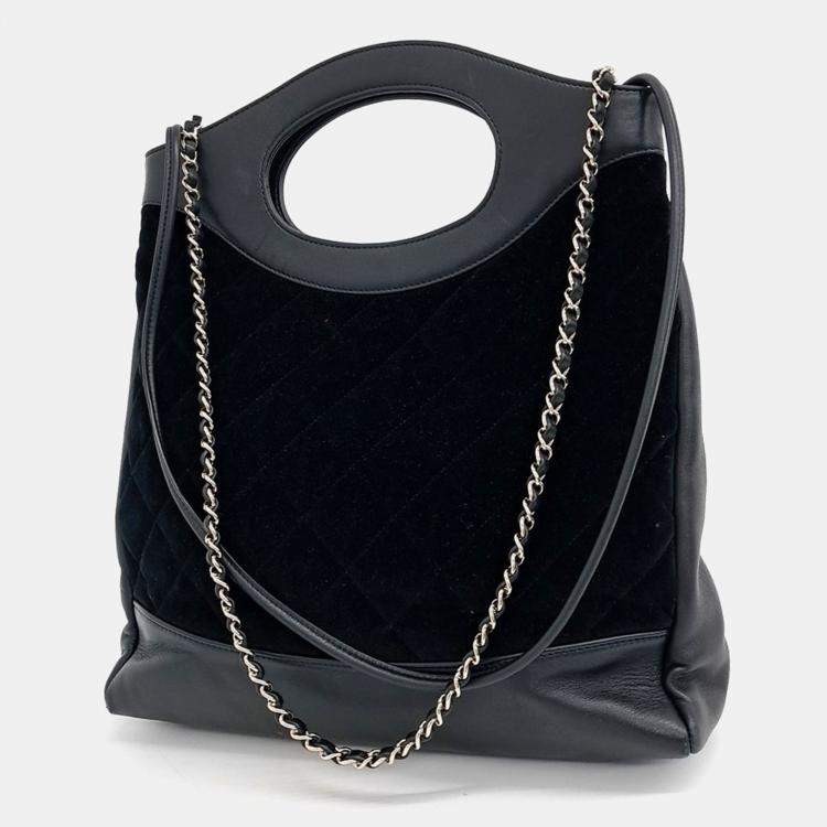 Pre Owned Chanel 31 Velvet Shopping Bag