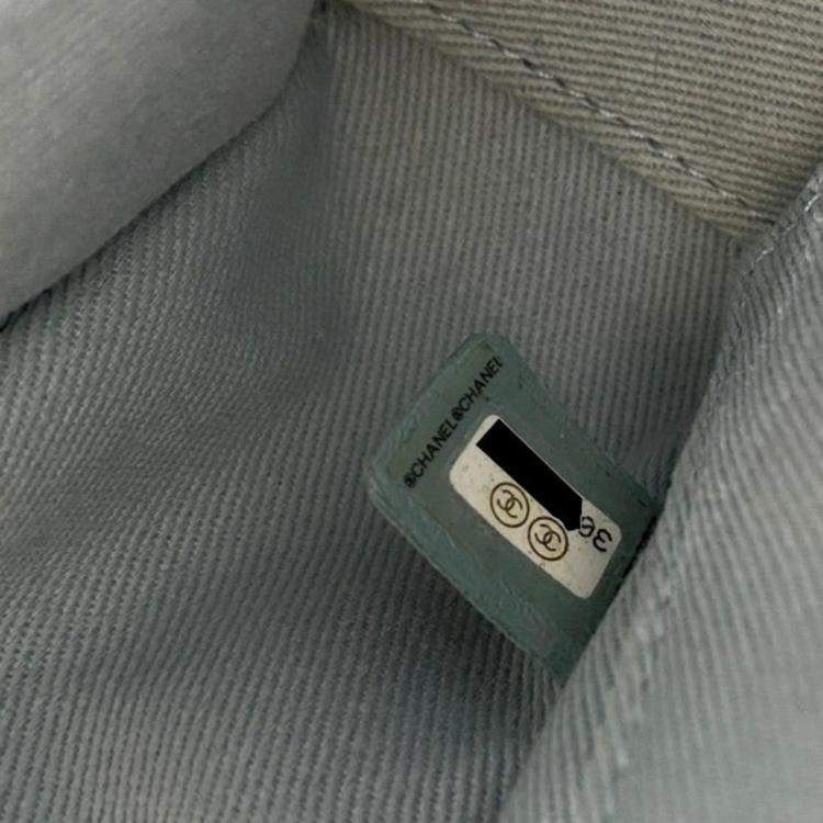 Pre Owned Chanel Blue Champagne Caviar Skin Matelasse Affinity Handbag