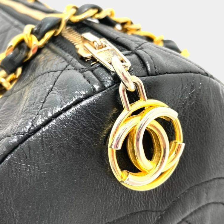 Pre Owned Chanel Black CC Mark Chain Shoulder Bag