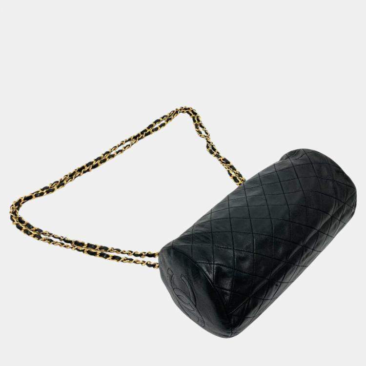 Pre Owned Chanel Black CC Mark Chain Shoulder Bag