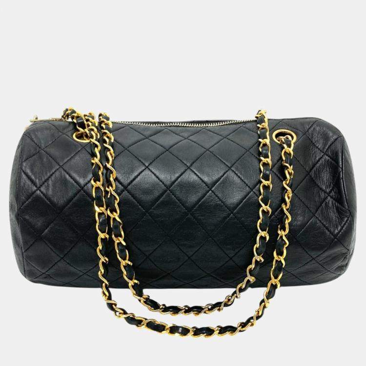 Pre Owned Chanel Black CC Mark Chain Shoulder Bag