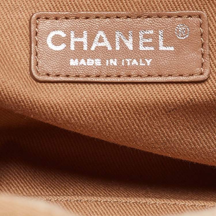 Pre Owned Chanel Beige Canvas and Leather Deauville Bowler Bag