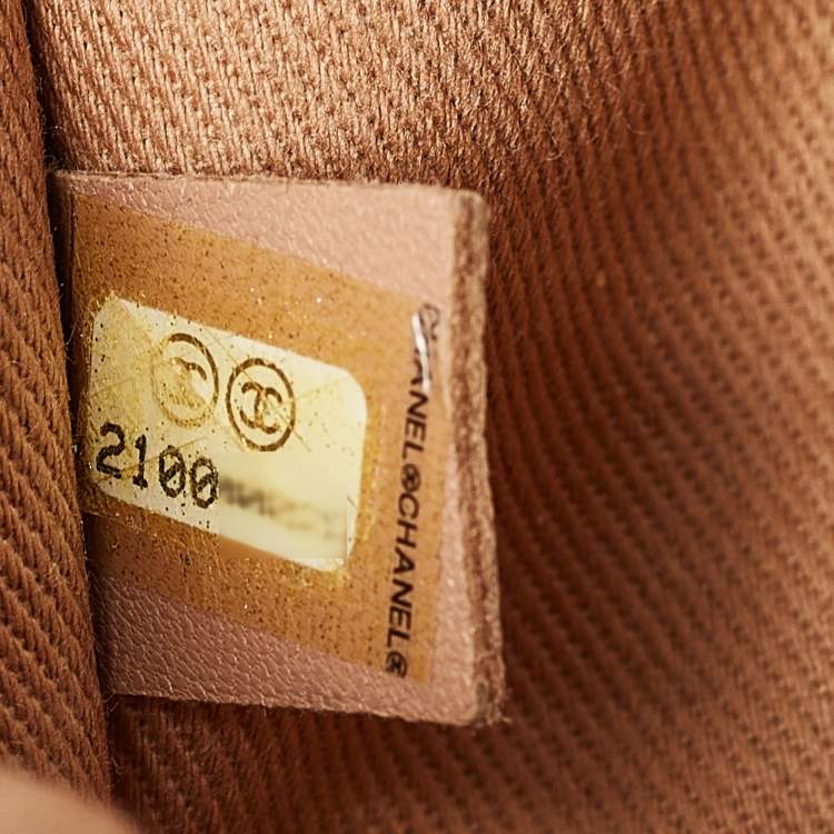 Pre Owned Chanel Beige Canvas and Leather Deauville Bowler Bag