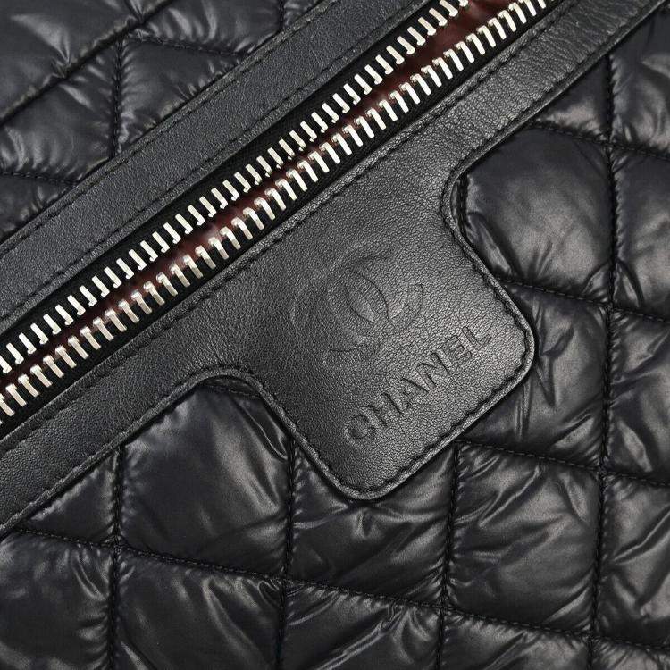 Pre Owned Chanel Black Nylon Coco Cocoon Shoulder Bag