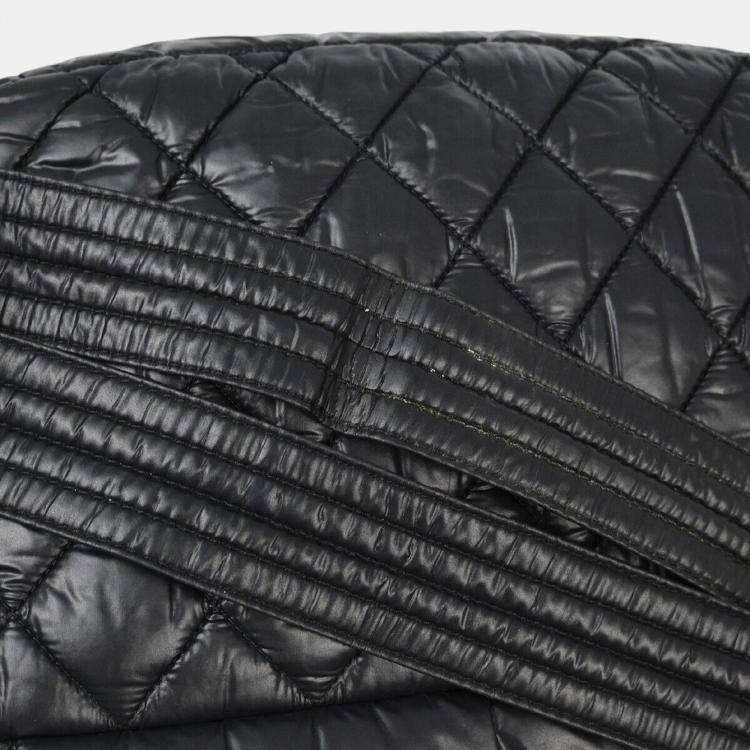 Pre Owned Chanel Black Nylon Coco Cocoon Shoulder Bag