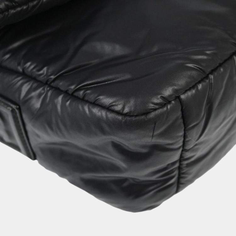 Pre Owned Chanel Black Nylon Coco Cocoon Shoulder Bag