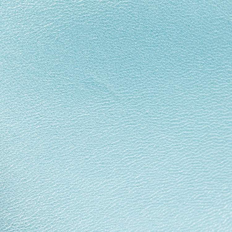 Pre Owned Chanel Blue Ombre Quilted Leather Mini Rectangular Flap Bag