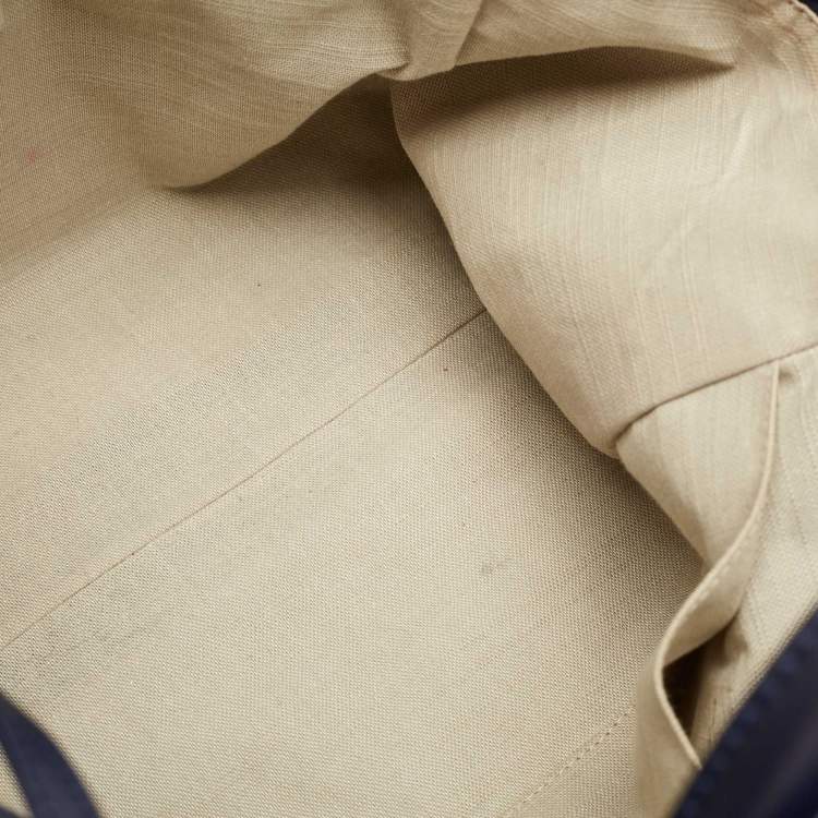 Pre Owned Chanel Navy Blue Canvas Medium Deauville Shopper Tote
