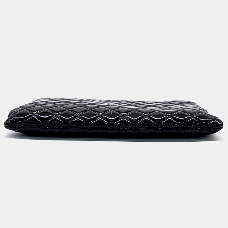 Pre Owned Chanel Patent Large Clutch