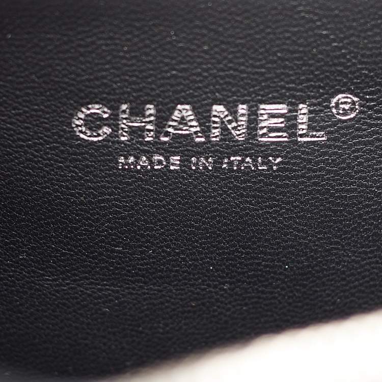 Pre Owned Chanel Ash Grey Sequins Mini Waterfall Backpack