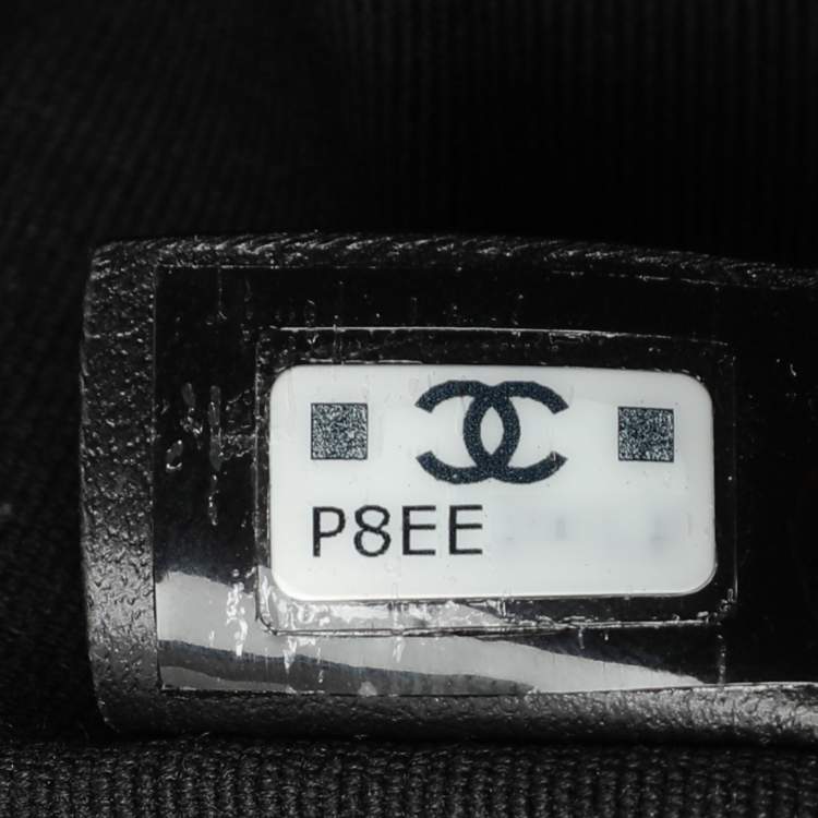 Pre Owned Chanel Black Caviar Leather Mini Round Hobo
