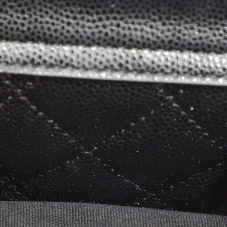 Pre Owned Chanel Black Caviar Leather Mini Round Hobo