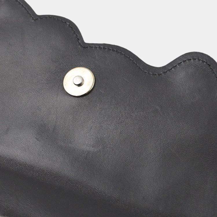 Pre Owned Chanel Black Velvet Camelia Single Chain Shoulder Bag