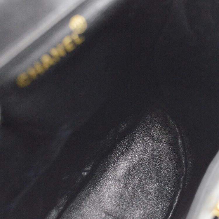Pre Owned Chanel Black Lambskin Large Duma Backpack