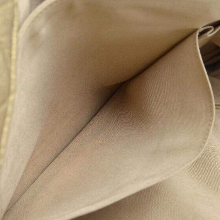 Pre Owned Chanel Gold Calfskin XXL Single Flap Shoulder Bag