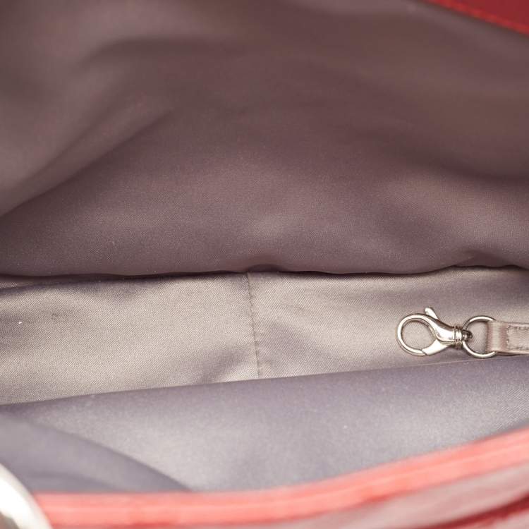 Pre Owned Chanel Red Quilted Caviar Leather GST Tote