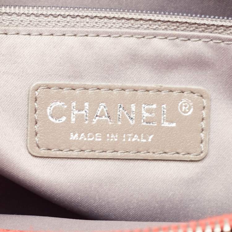 Pre Owned Chanel Red Quilted Caviar Leather GST Tote