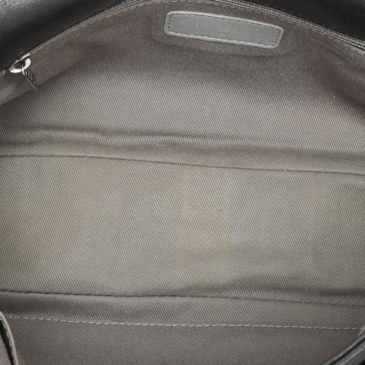 Pre Owned Chanel Black Wild Stitch Quilted Leather CC Split Pocket Shoulder Bag