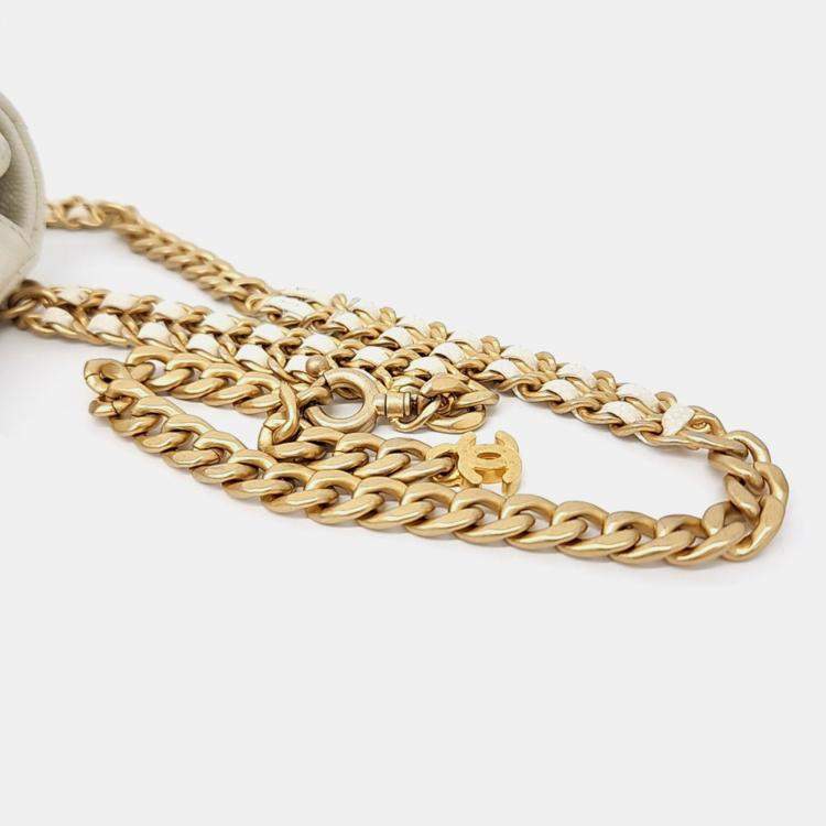 Pre Owned Chanel Caviar Chain Belt Bag