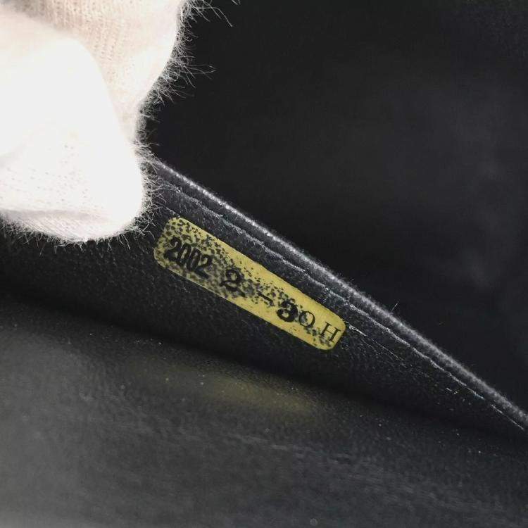 Pre Owned Chanel Black Canvas Coco Medium Classic Double Flap Shoulder Bag