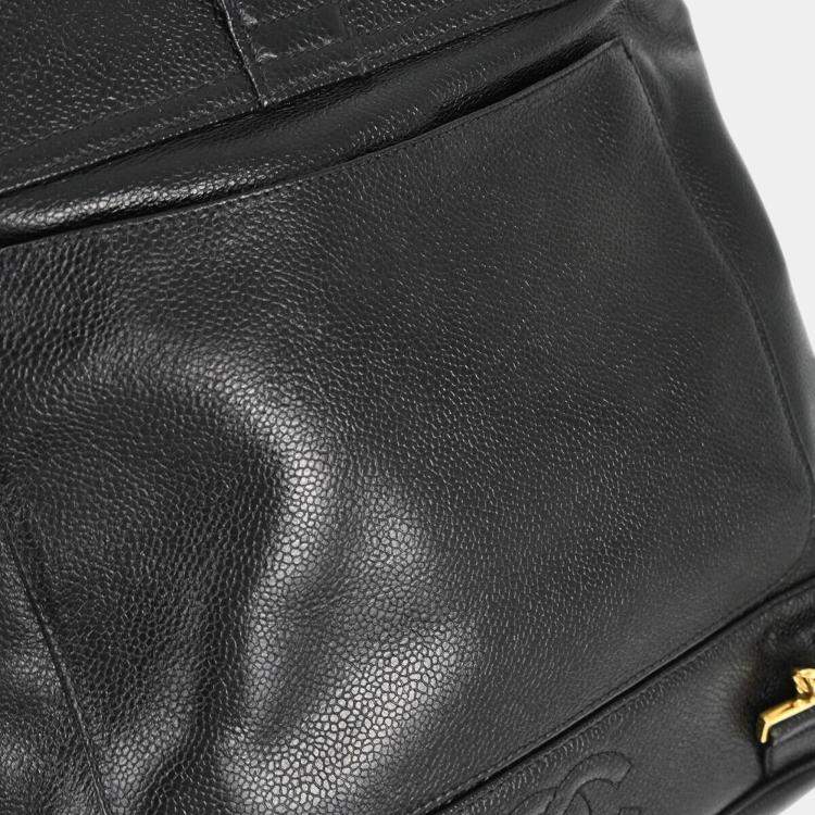 مملوكة مسبقًا Chanel Black Calfskin Triple CC Backpack