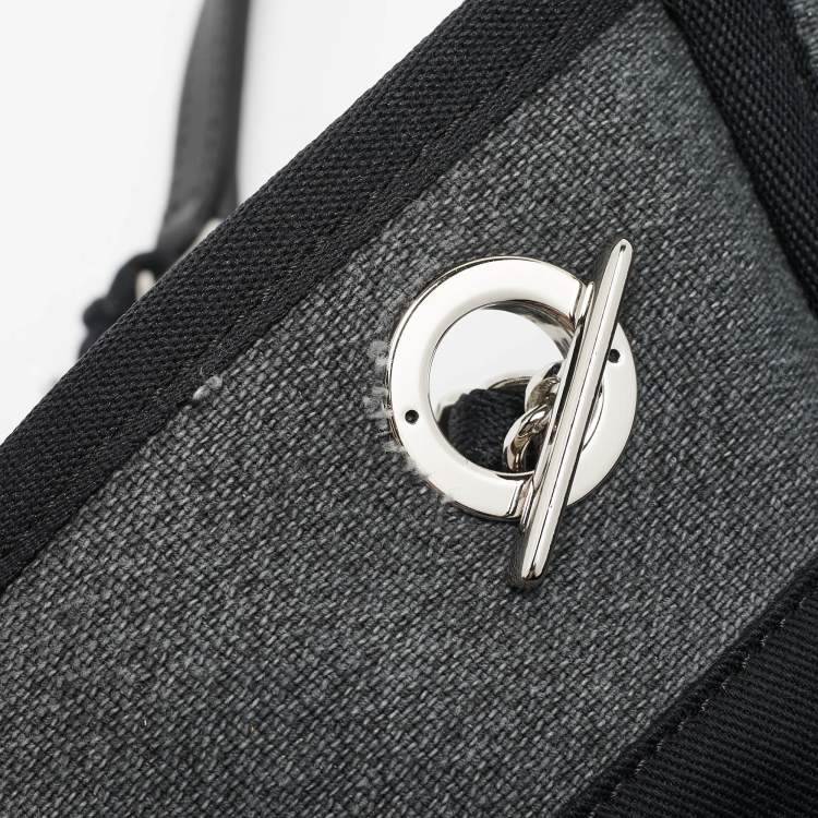 Pre Owned Chanel Grey Canvas Medium Deauville Shopper Tote