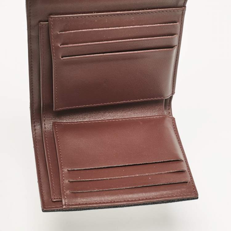 Pre Owned Chanel Black Quilted Caviar Leather Classic Trifold Wallet