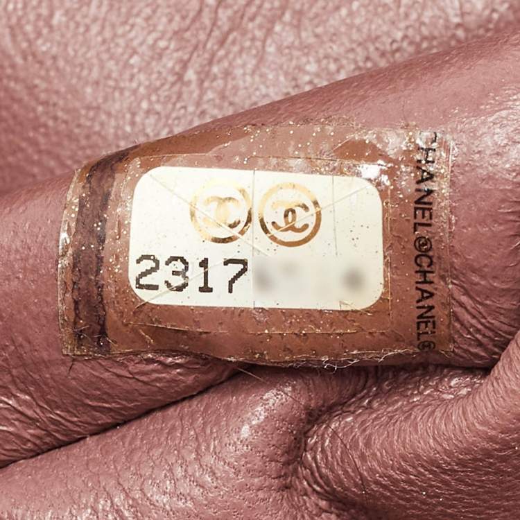 Pre Owned Chanel Rose Pink Python Medium Boy Flap Top Handle Bag