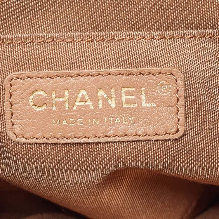 Pre Owned Chanel Sand Brown Quilted Leather Urban Spirit Backpack