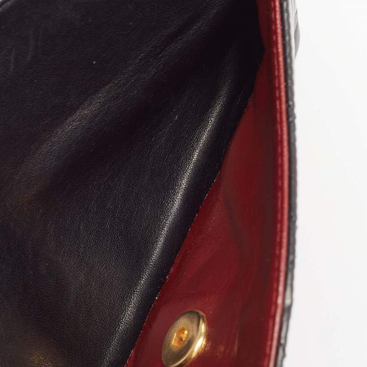 Pre Owned Chanel Black Quilted Leather Small Classic Double Flap Bag