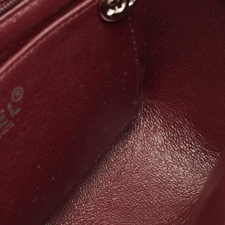 Pre Owned Chanel Black Quilted Leather Mini Square Classic Flap Bag