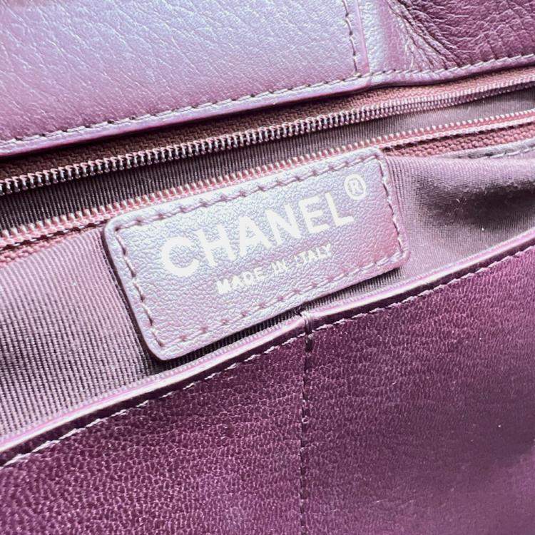 Pre Owned Chanel Wine Red Matelasse Tote bag