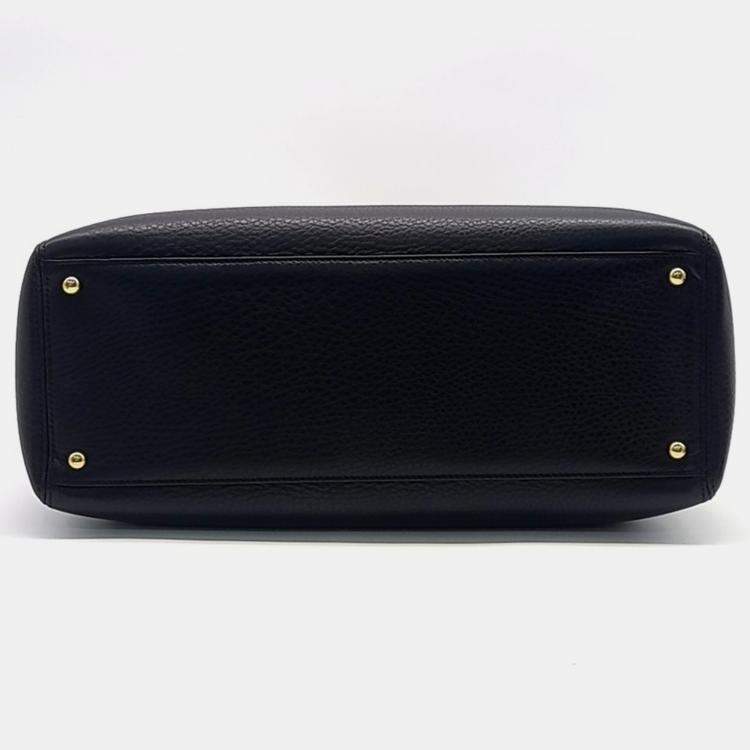 مملوكة مسبقًا Chanel Black Leather Surf Grand Bag