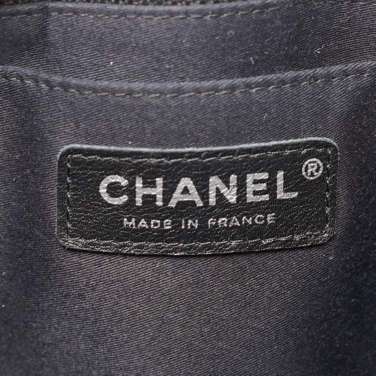 Pre Owned Chanel Multicolor Patchwork Leather and Fabric Jumbo Classic Single Flap Bag