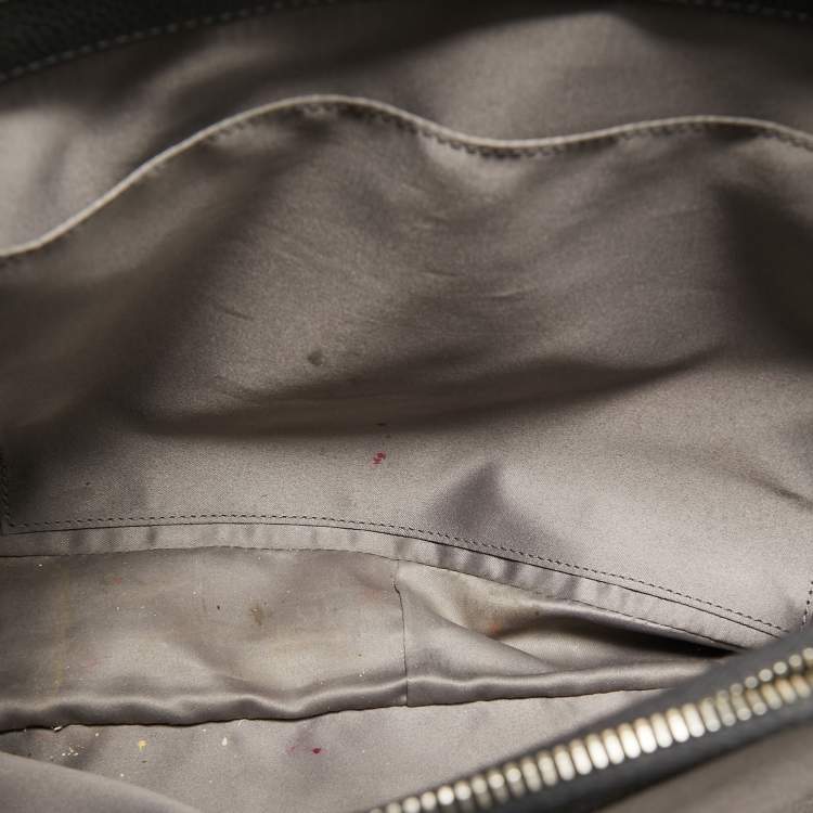 Pre Owned Chanel Grey Quilted Caviar Leather GST Shopper Tote