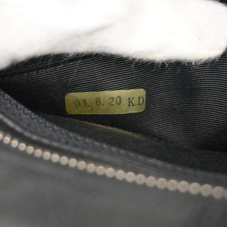 Pre Owned Chanel Black Calfskin Medallion Tote Handbag