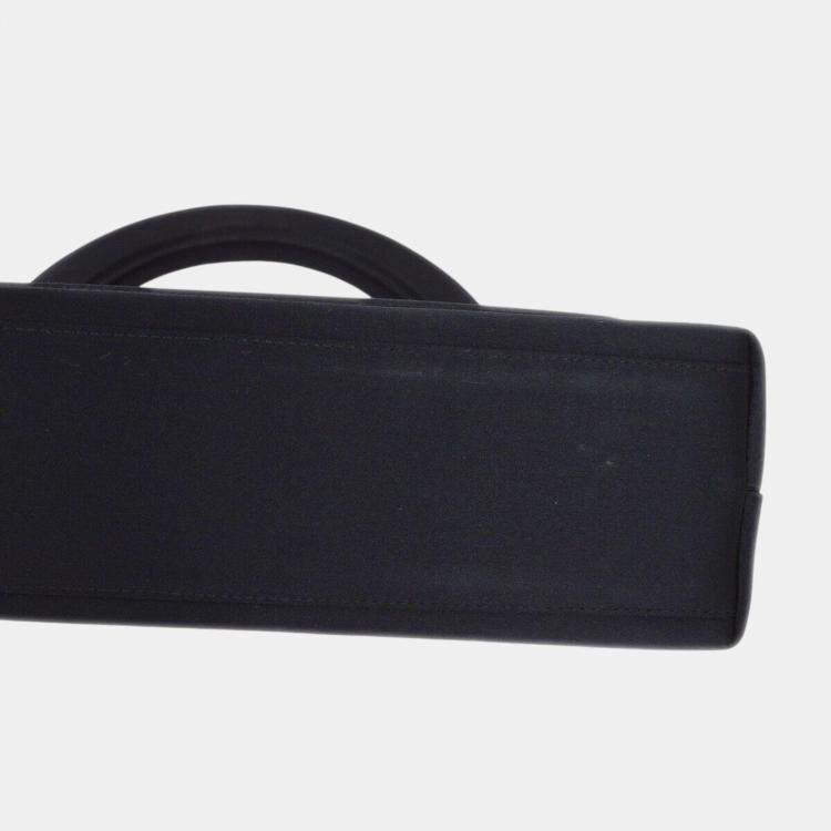 Pre Owned Chanel Black Satin Handbag