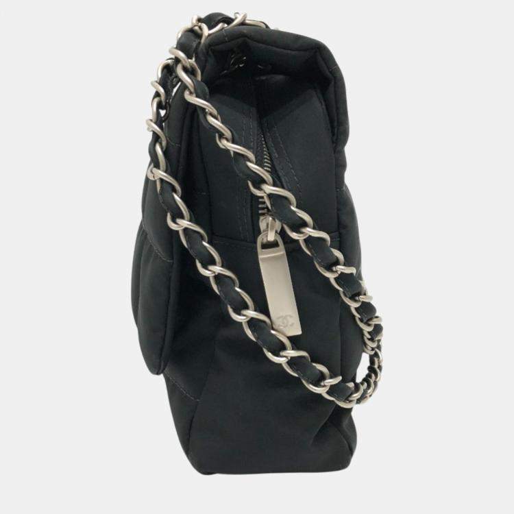 Pre Owned Chanel Black Cc Mark Chain Crossbody Bag
