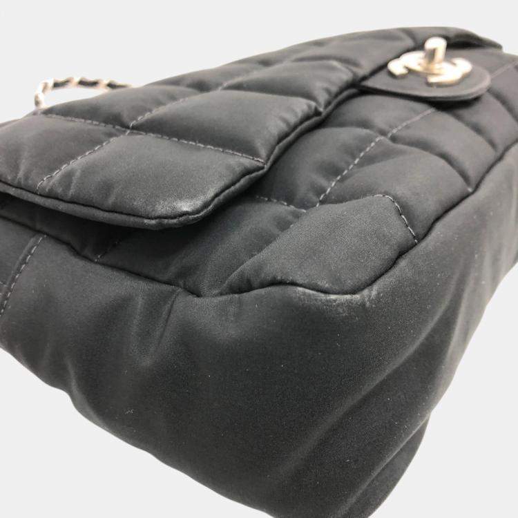 Pre Owned Chanel Black Cc Mark Chain Crossbody Bag